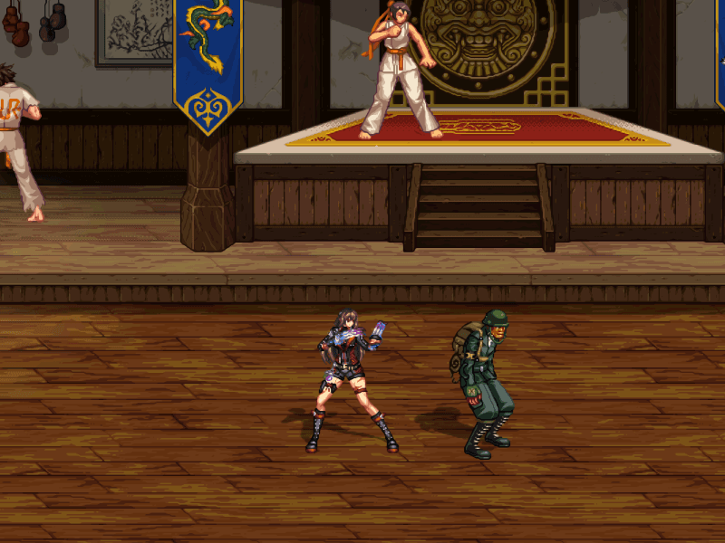 提升后的女街霸技能演示1