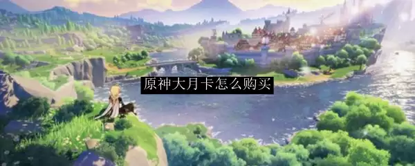 原神公测大月卡在哪买