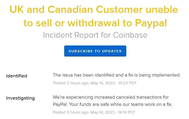 Coinbase 事件报告