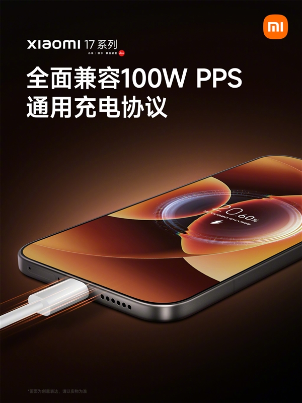 小米17系列全面兼容100W