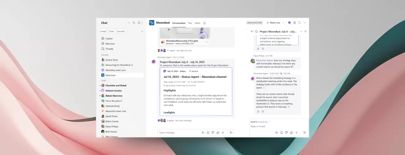 提升团队执行力:微软 Teams 公测 Channel Agent,AI 生成报告、追踪任务