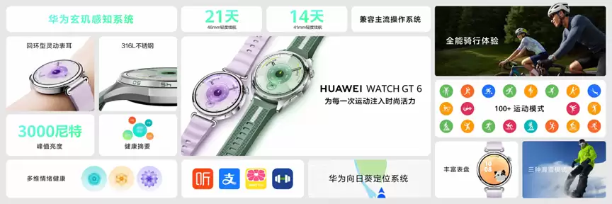 华为WATCH GT 6系列正式发布：超长续航全能智能手表亮相