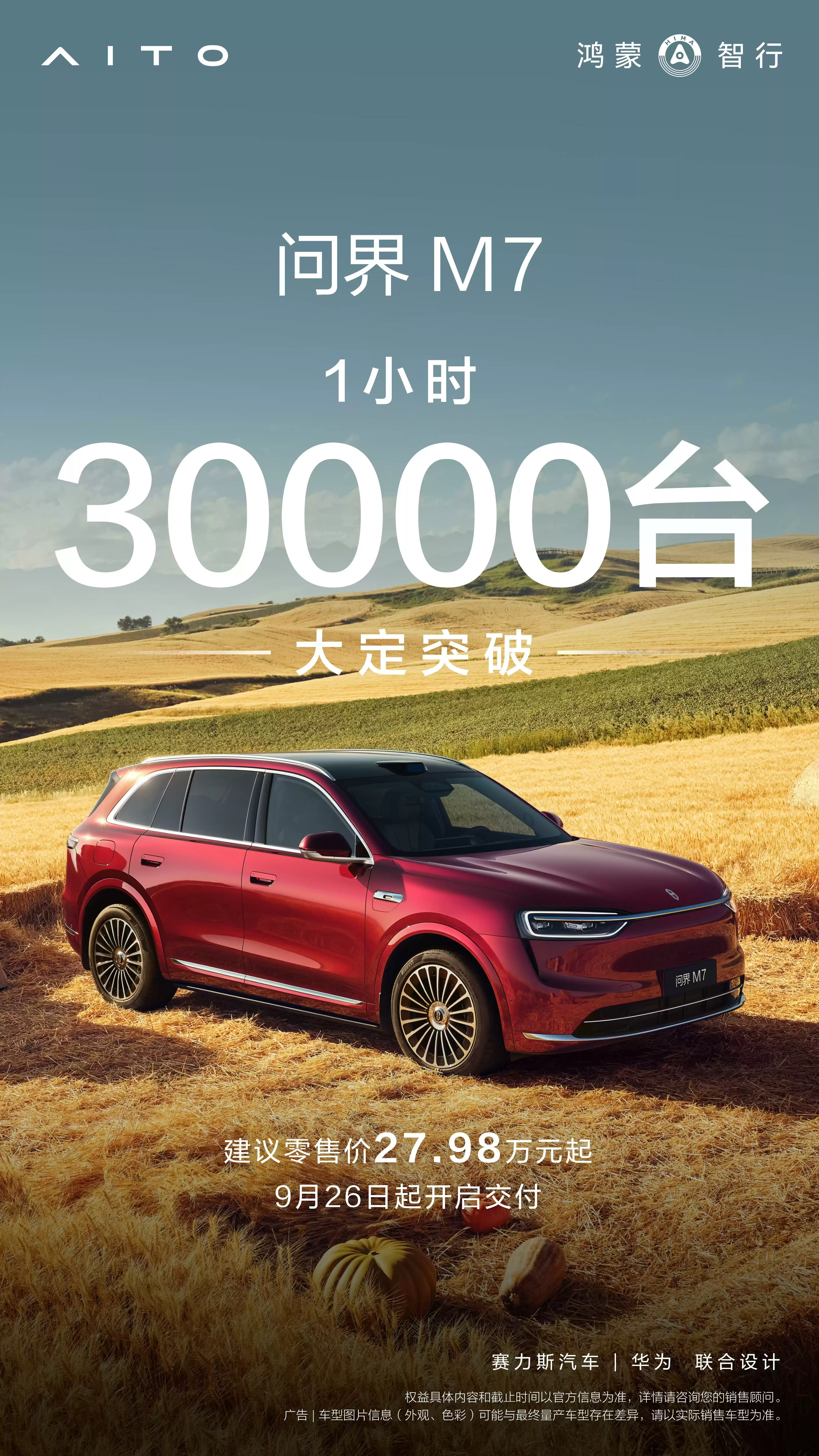 问界M7销售数据