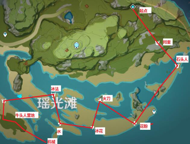 路线四示意图