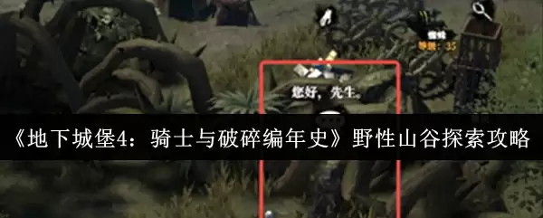 《地下城堡4：骑士与破碎编年史》野性山谷探索攻略
