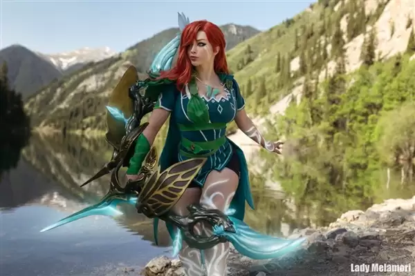 国外美女Cos《上古卷轴》女猎手艾拉