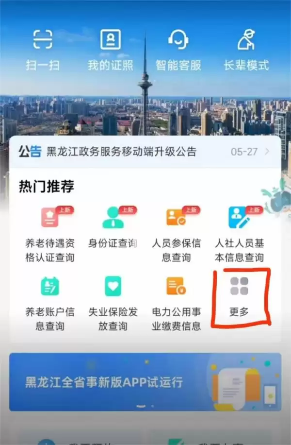 黑龙江全省事APP登录界面