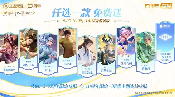 周年限定皮肤展示