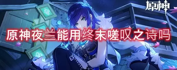 夜兰使用终末嗟叹之诗