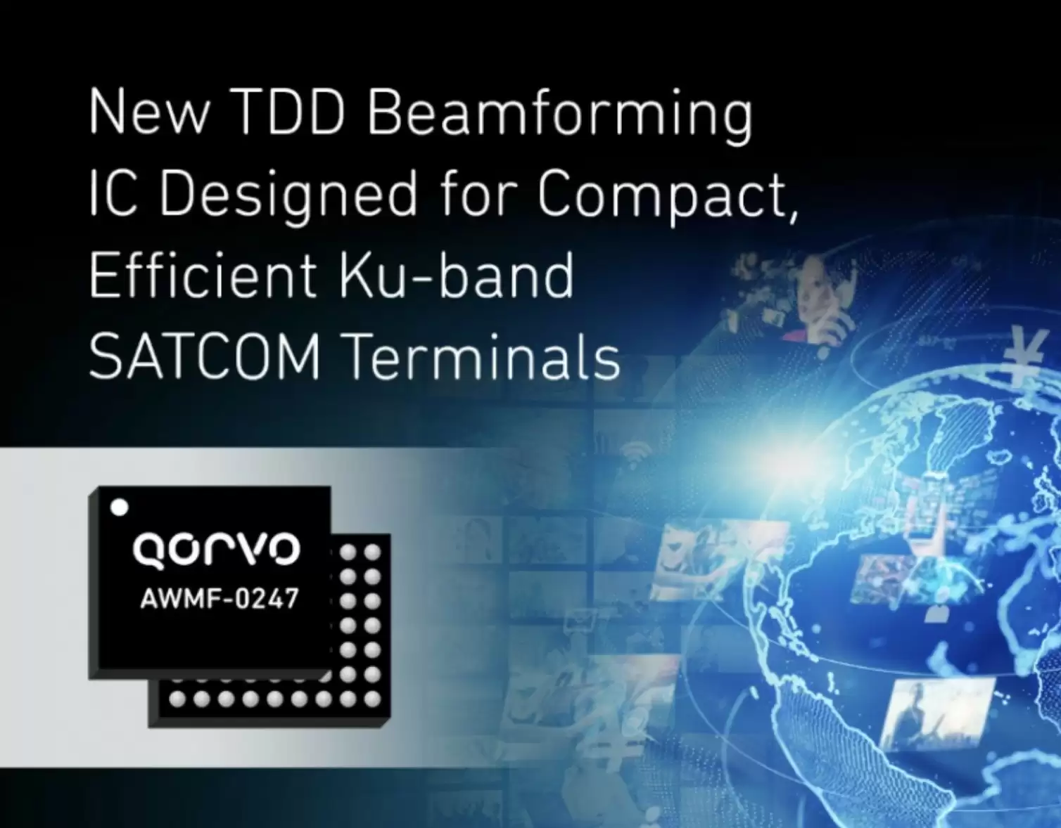 Qorvo推出全新TDD波束成形芯片AWMF-0247