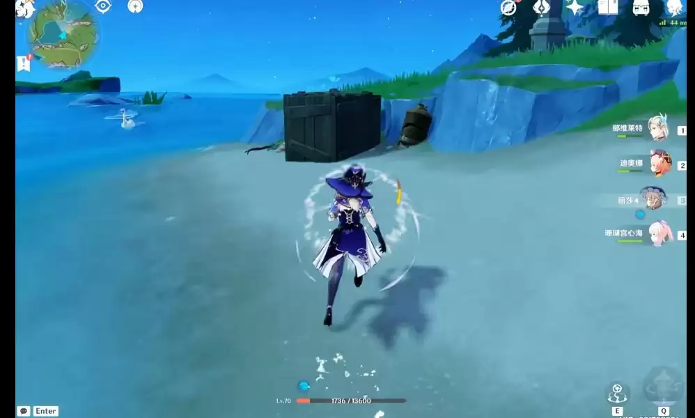 《原神》枫丹芒索斯山东瀑布下的宝箱解谜玩法