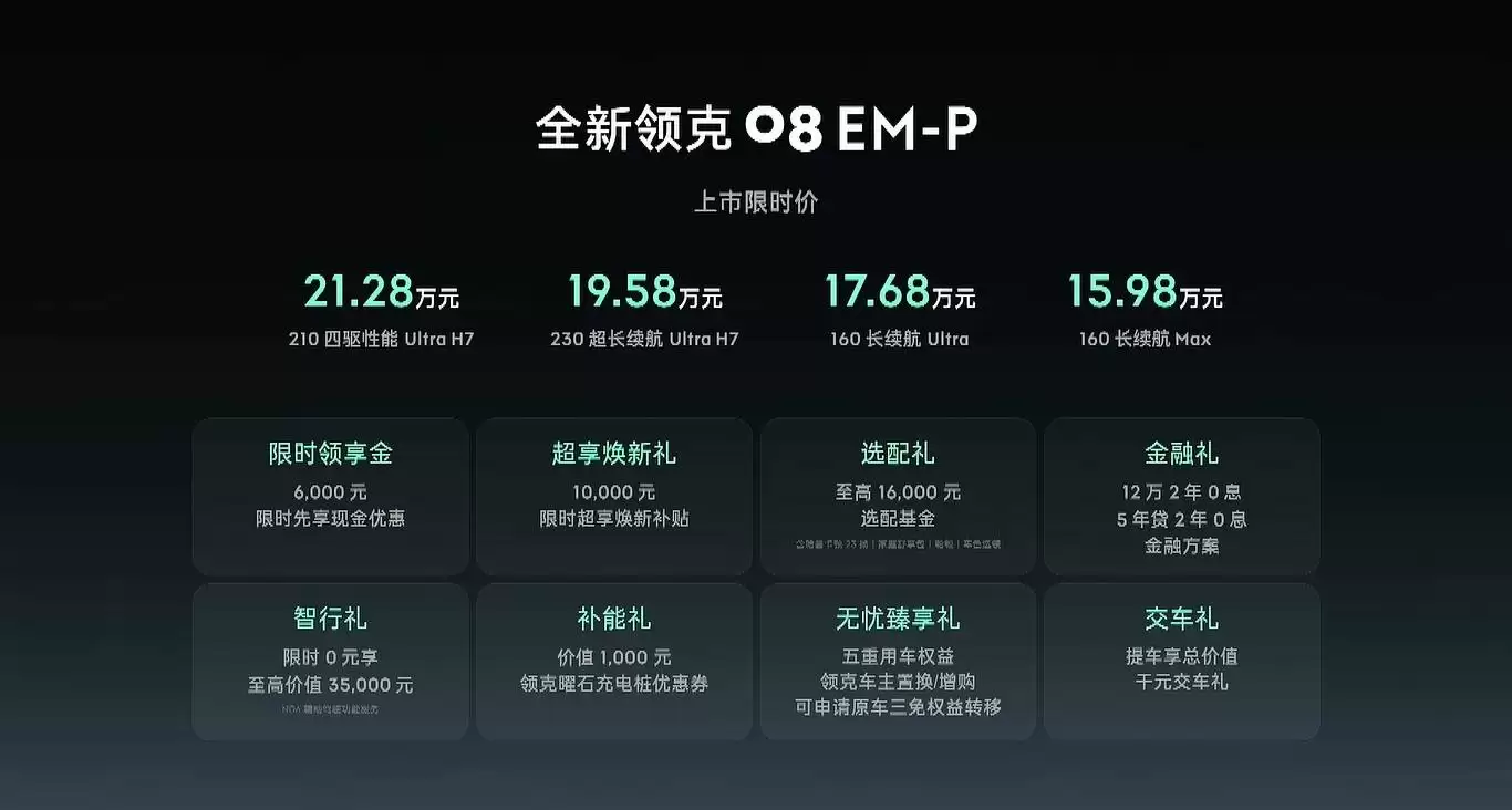 领克08 EM-P侧面造型