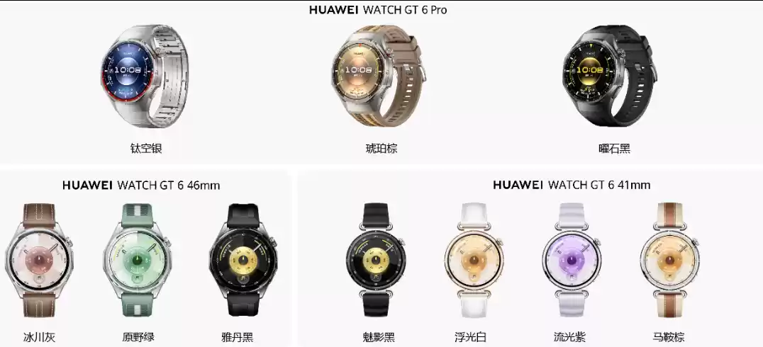 华为WATCH GT 6系列