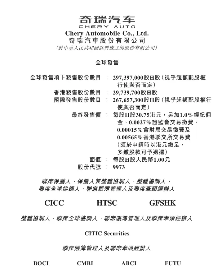 港股今年最大车企