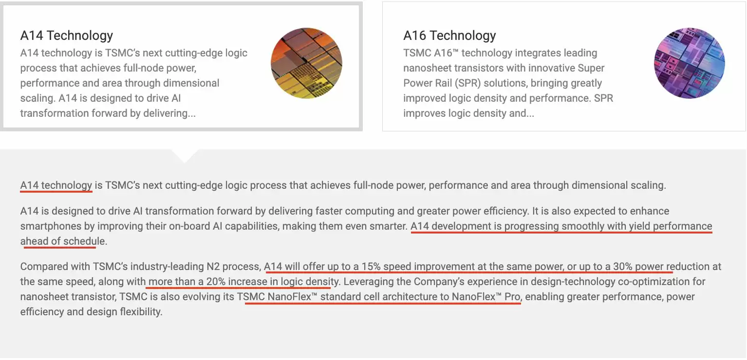 良率提前达标：台积电