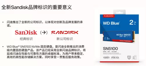 专为内容创作、AI 应用打造的存储设备来了！闪迪媒体分享会展示新款 SN5100 SSD