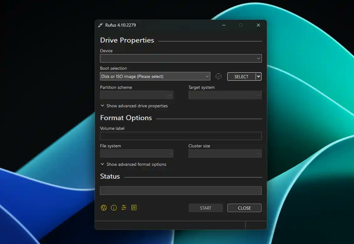 Rufus 4.10发布：新增深色模式并支持Win11 25H2镜像制作