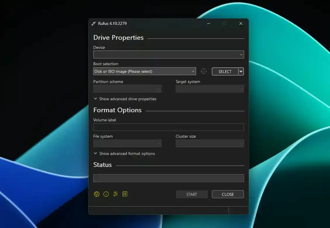 USB启动盘制作工具Rufus