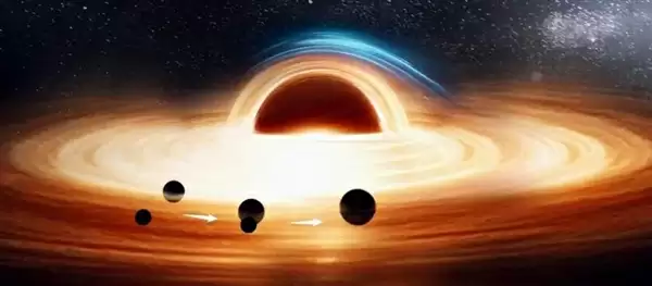 引力波探测示意图