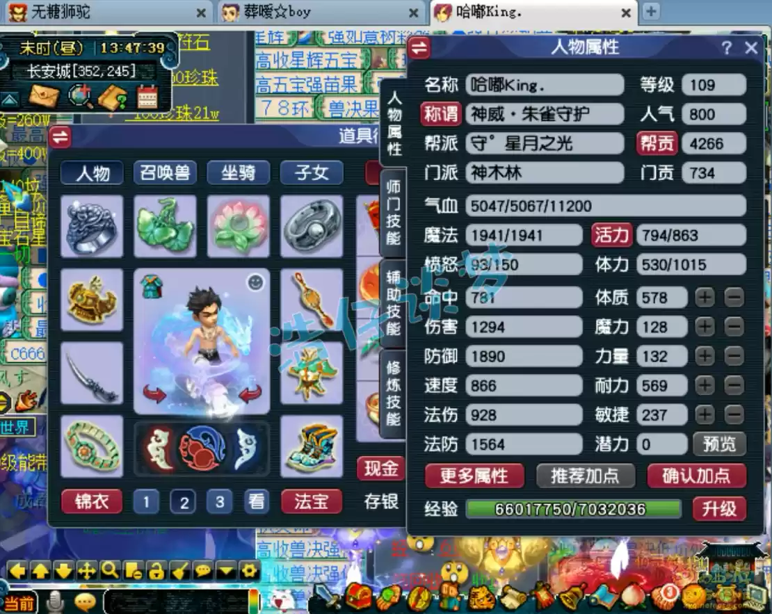 梦幻西游奶神木林109装备展示图