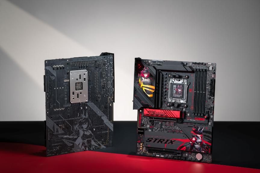 ROG X870 RO姬主板特写