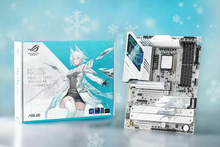 ROG Z890吹雪主板特写