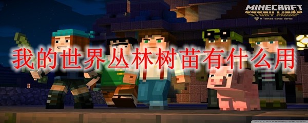 我的世界丛林树苗种植示意