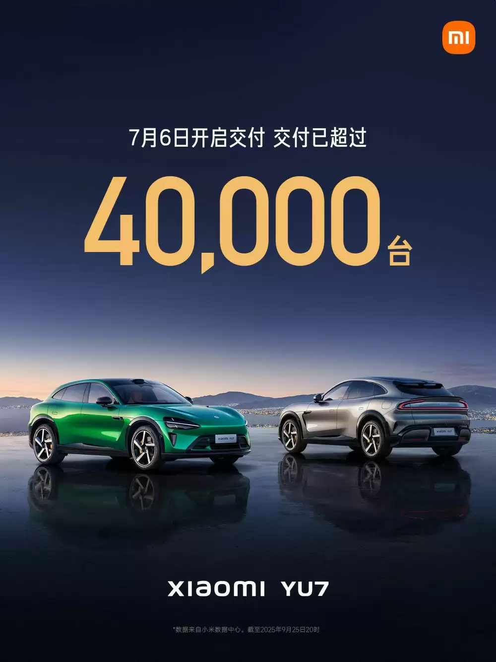 小米YU7订单数据