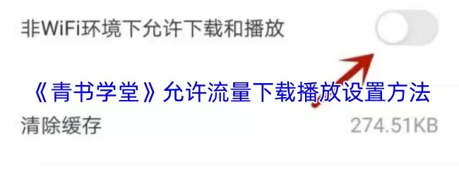 《青书学堂》允许流量下载播放设置方法