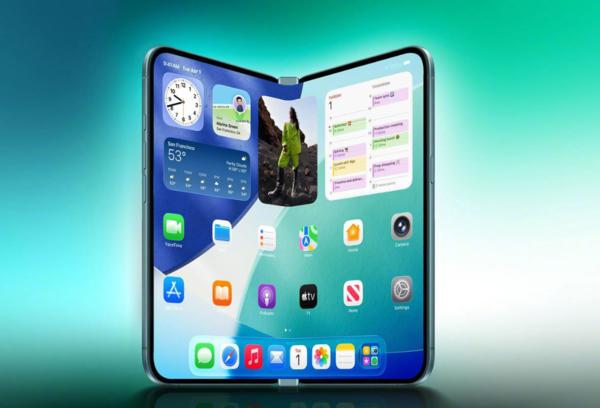 折叠屏iPhone渲染图曝光！前辈机皇价比老人机致敬！