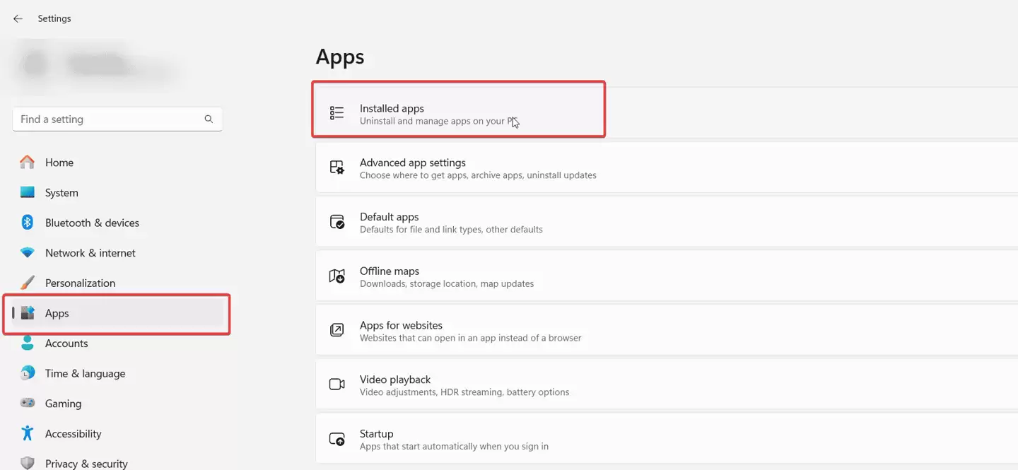 Win11应用设置界面