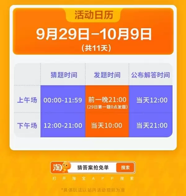 淘宝闪购免单猜题来了！最高88元外卖免单