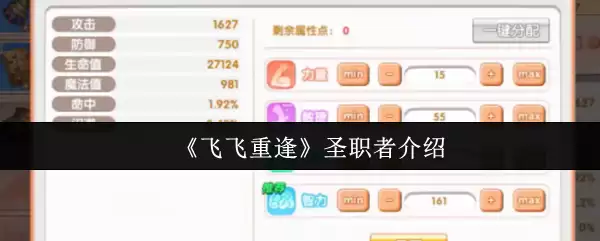 飞飞重逢圣职者形象