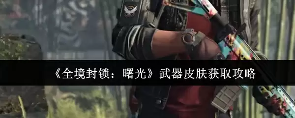 《全境封锁：曙光》武器皮肤获取攻略