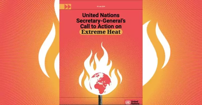 全球高温监测示意图