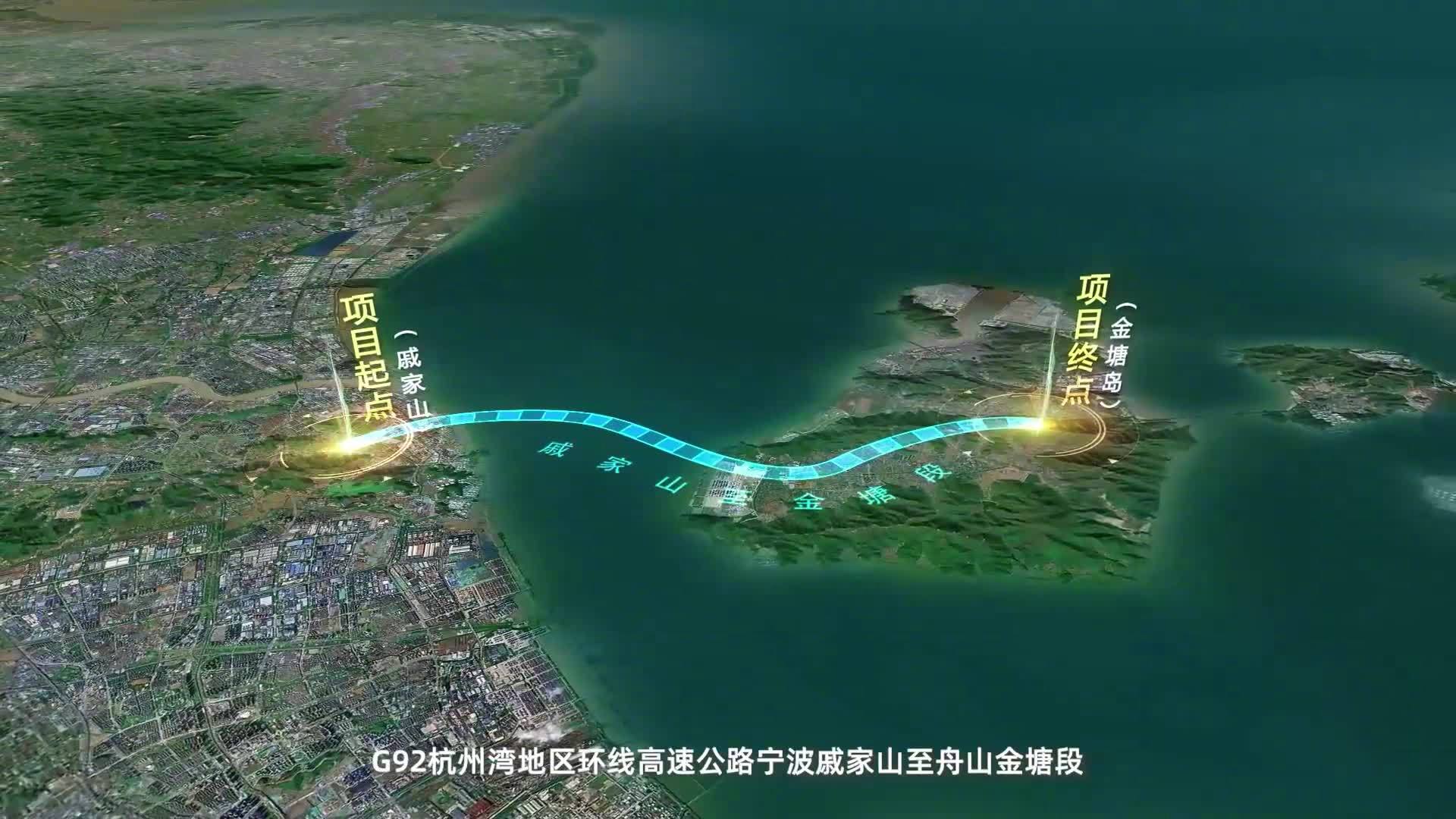 甬舟高速复线二期工程示意图