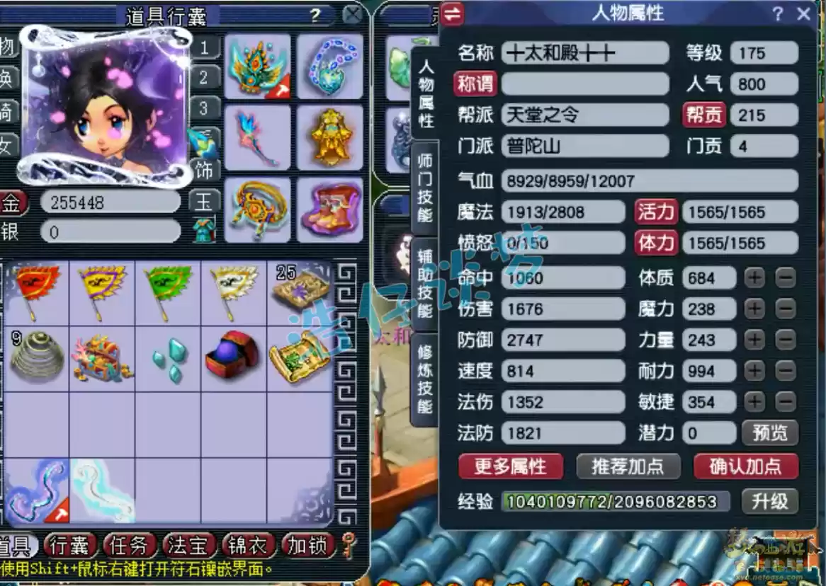 梦幻西游咒师普陀山装备175级展示图