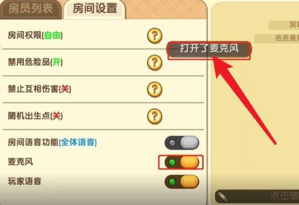 语音功能已开启