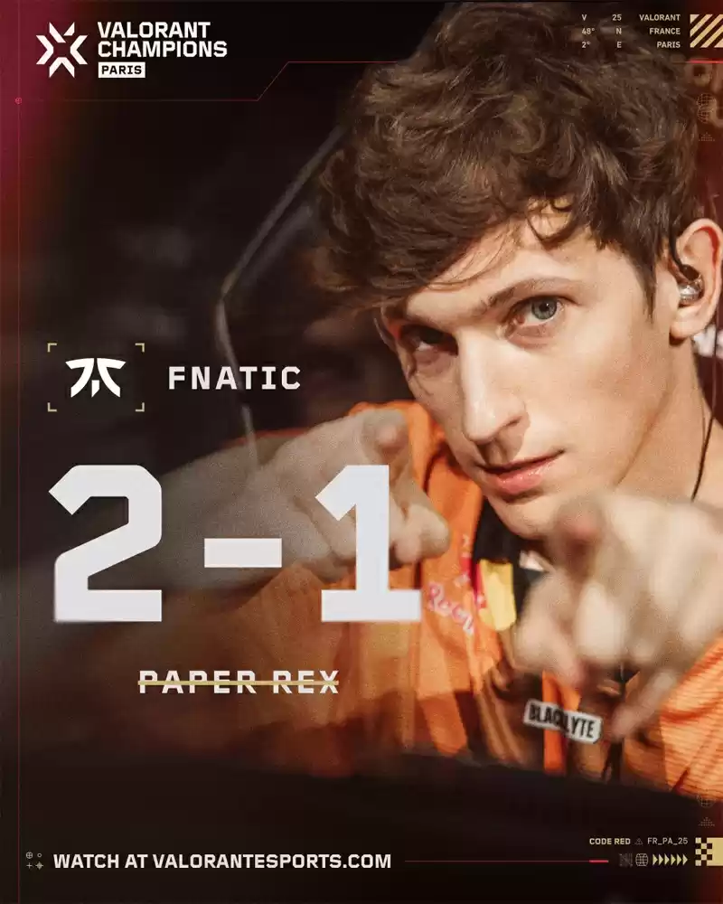 2025无畏契约巴黎全球冠军赛:PRX 2025无畏契约巴黎全球冠军赛:PRX