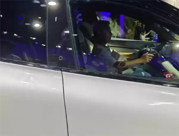 车主使用隐藏式门把手场景