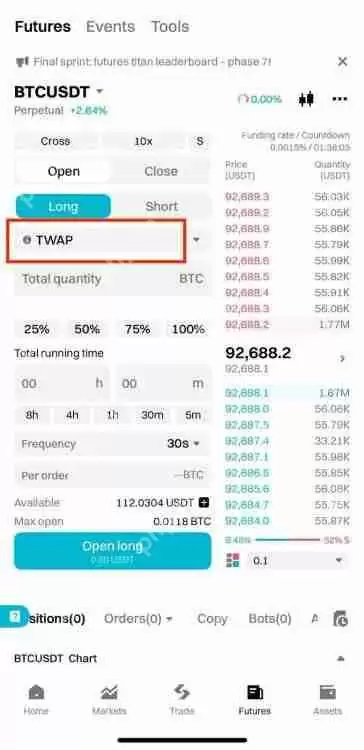 加密货币中的TWAP是什么?如何在Bitget上使用它?
