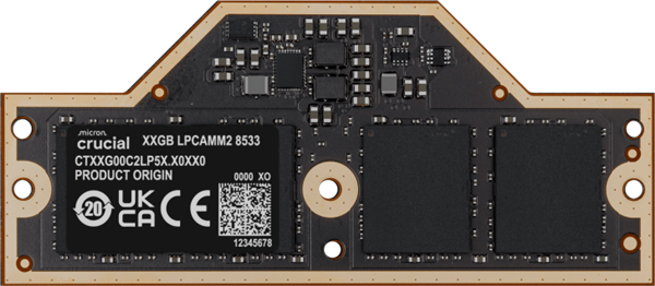 英睿达推出全新笔记本LPCAMM2内存：最高64GB