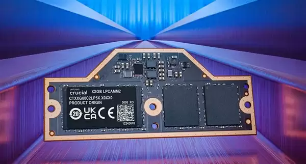 英睿达推出全新笔记本LPCAMM2内存：最高64GB