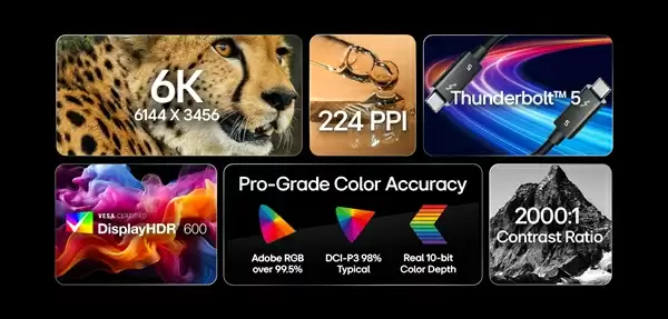 全球首款！LG推出6K雷电5显示器：售价约14000元