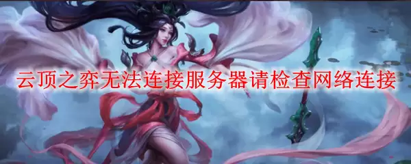 云顶之弈无法连接服务器请检查网络连接