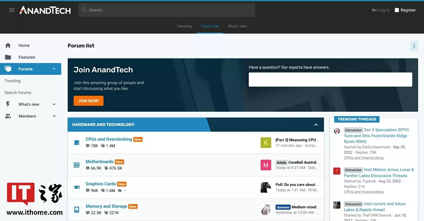 AnandTech论坛首页