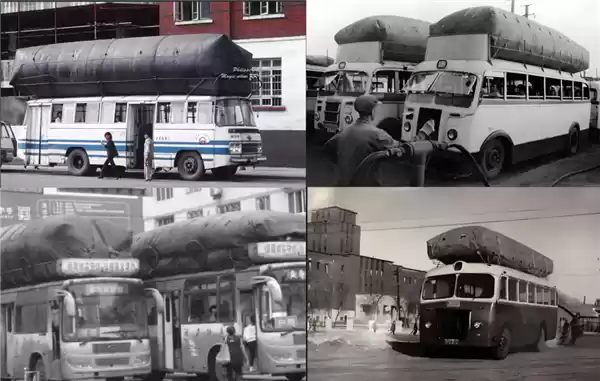 历史上公交车背着的煤气包