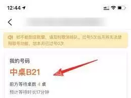 大众点评排队功能示意图
