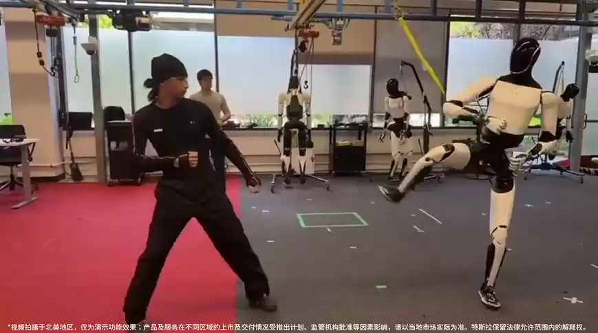 高手过招：特斯拉人形机器人学习功夫视频公布