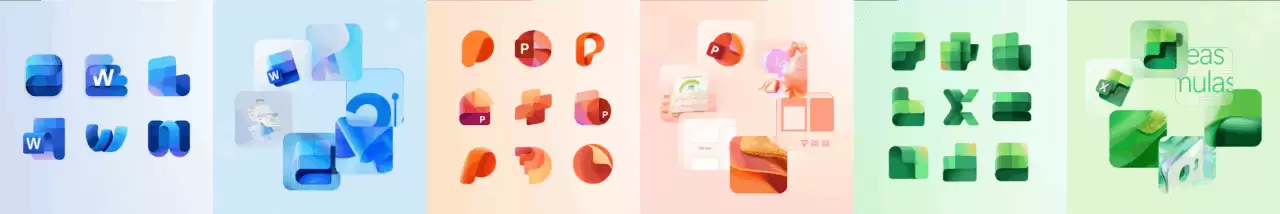 微软 Office 图标迎 2018 年来首次更新,设计更精致、更加现代化